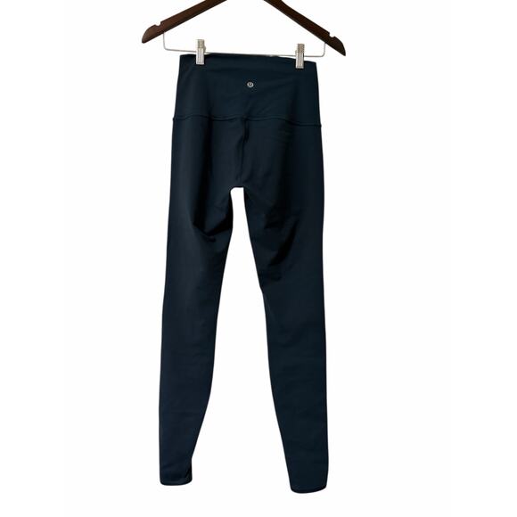 Lululemon Green Forest Mesh Cut Out Ankle Leggings Women's Gym High Rise 6 - Picture 3 of 6